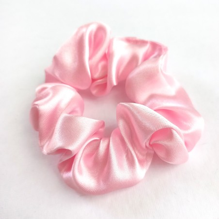 Scrunchie mini satyna baby pink